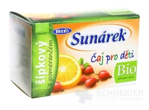 SUNÁREK DETSKÝ ČAJ BIO ŠÍPKOVÝ S POMARANČOM