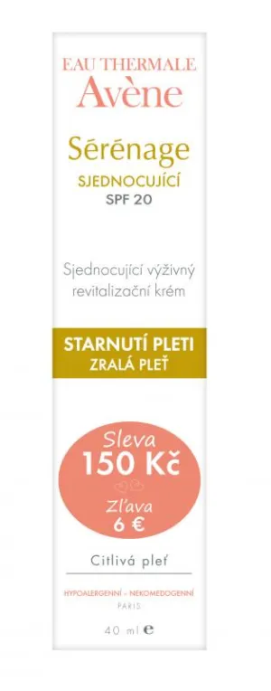 Avene Sérénage Zjednocujúci výživný revitalizačný krém SPF 20, 40ml