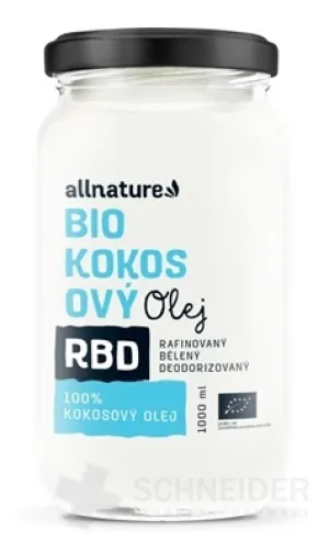 Allnature BIO KOKOSOVÝ Olej RBD