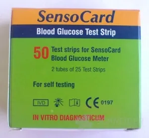 SENSOCARD PLUS TESTOVACIE PRÚŽKY