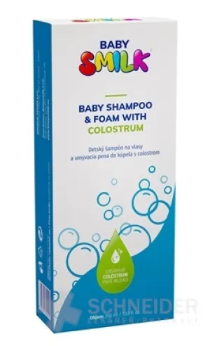 BABYSMILK SHAMPOO AND BATH FOAM WITH COLOSTRUM