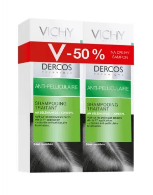 Vichy Decros šampón na mastné vlasy proti lupinám 1+1 (-50% na druhý šampón)