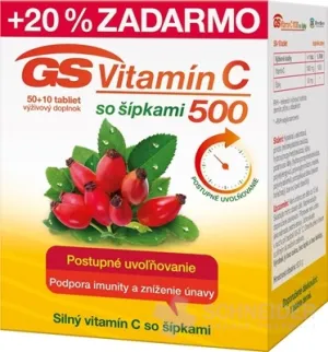 GS Vitamín C 500 so šípkami