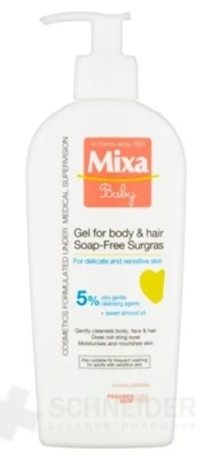 Mixa Baby Soap-free Surgras Gel for body & hair