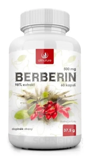 Allnature BERBERÍN extrakt 98% 500 mg