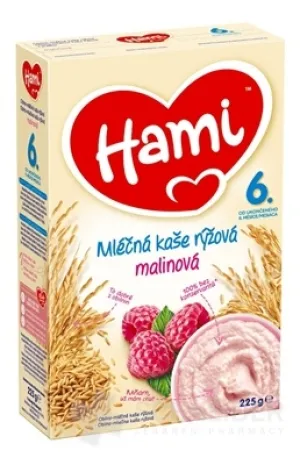 HAMI KAŠA mliečna ryžová s malinami