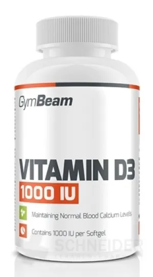 GymBeam Vitamín D3 1000 IU