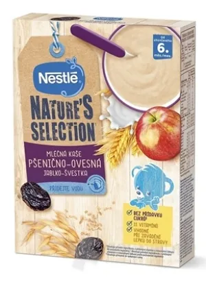 Nestlé Mliečna kaša PŠENIČNO-OVSENÁ Jablko-slivka