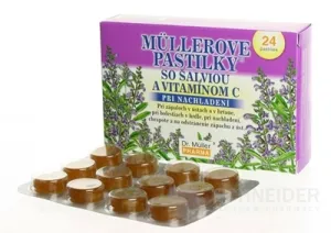 MÜLLEROVE PASTILKY SO ŠALVIOU A VIT. C