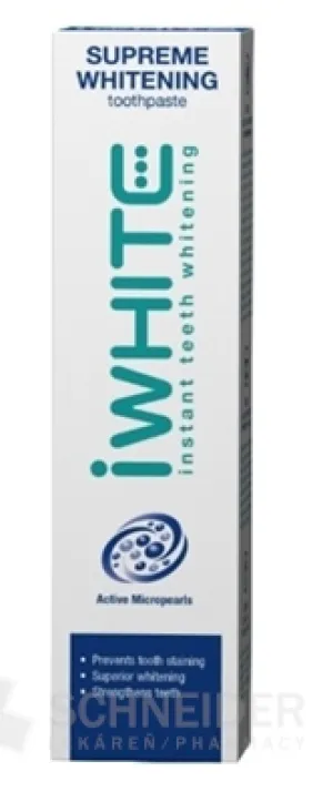 iWHITE SUPREME Whitening Bieliaca zubná pasta