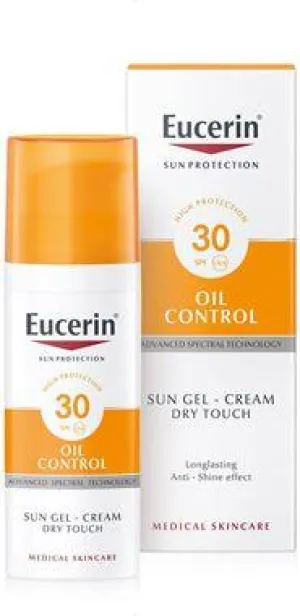 Eucerin Ochranný krémový gél na opaľovanie na tvár Oil Control SPF 30 50ml