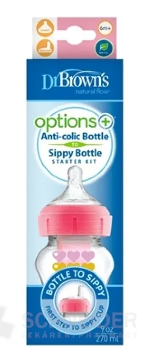 Dr.BROWN´S DOJČENSKÁ FĽAŠA OPTIONS+ 2V1 270ml