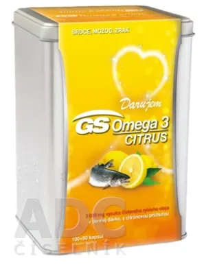 GS Omega 3 Citrus, cps 100+50 darček 2019