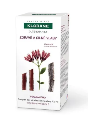 Klorane Šampón s chinínom 400ml + balzam s chinínom 200ml