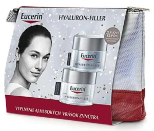 Eucerin Hyaluron-Filler denný krém na suchú pleť 50ml + nočný krém proti vráskam 50ml