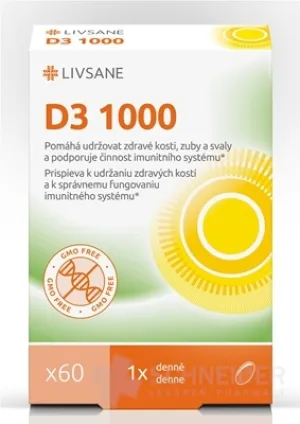 LIVSANE Vitamín D3 1000 IU