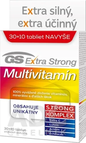 GS Extra Strong Multivitamín, tbl. 30+10 2017