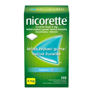 Nicorette® Icemint Gum 4 mg liečivá žuvačka