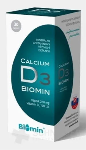 BIOMIN CALCIUM S VITAMÍNOM D3
