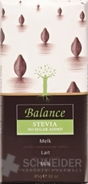 BALANCE MLIEČNA ČOKOLÁDA SO SLADIDLOM ZO STÉVIE