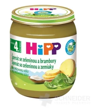 HiPP Príkrm BIO Špenát so zeleninou a zemiakmi