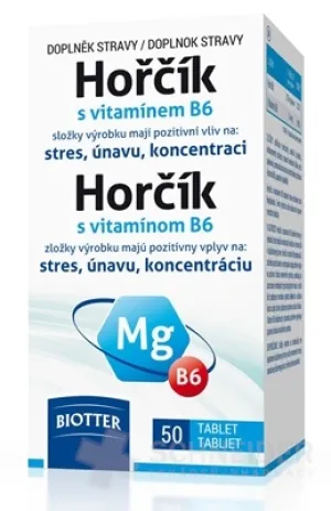 Biotter Horčík s vitamínom B6
