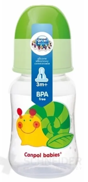 Canpol Babies Fľaša tvarovaná 125 ml