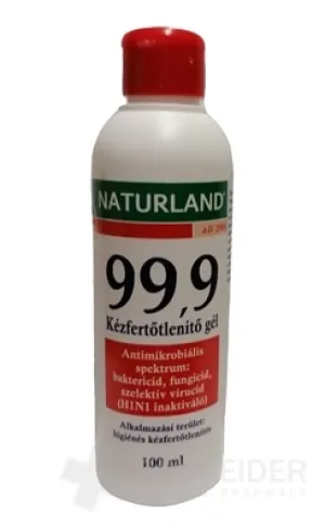 NATURLAND 99,9 Dezinfekčný gél na ruky