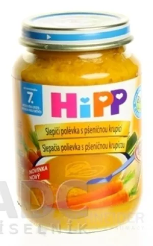 HiPP Polievka BIO Slepačia s pšeničnými krúpami