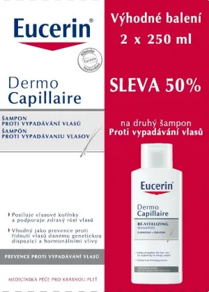 Eucerin DermoCapillaire šampón proti vypadávaniu vlasov 1+1