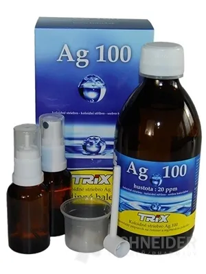 TRIX Koloidné striebro Ag100 rodinné balenie