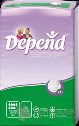 DEPEND Pants Super XS pre ženy