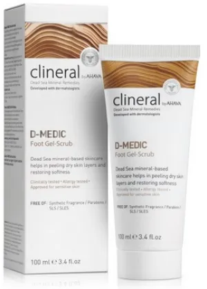 Clineral D-MEDIC Gélový peeling na nohy 100ml