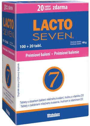 LACTOSEVEN 100+20TBL ZDARMA