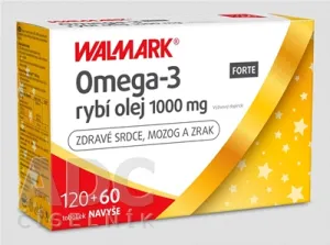 Omega - 3 FORTE rybí olej 1000mg 120+60tob.PROMO 2019