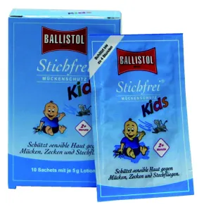 Sting-free KIDS BALLISTOL telové mlieko vo vrecúškach