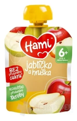 Hami ovocná kapsička Jabĺčko a hruška
