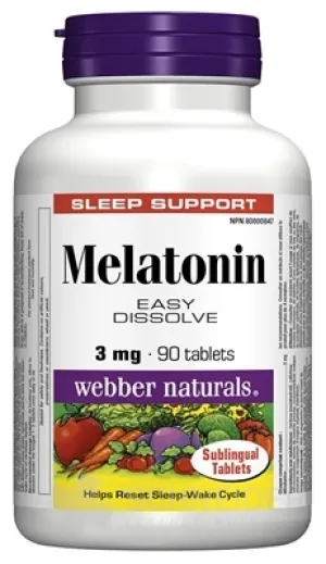 Webber Naturals Melatonin 3 mg