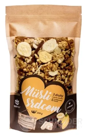 topnatur Müsli srdcom Čoko Trio & Banán