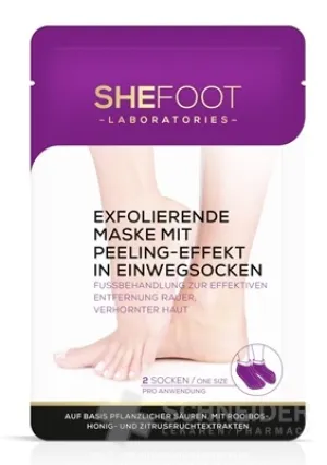 SheFoot EXFOLIAČNÉ PONOŽKY s peelingovým účinkom