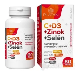 PLATAN Vitamín C+D+ZINOK+SELÉN 60ks