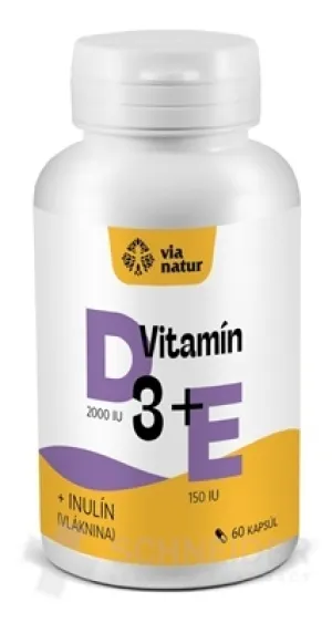 Via natur Vitamín D3+E+Inulín