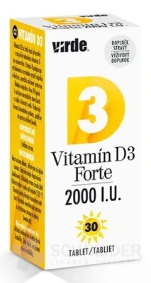 VIRDE Vitamín D3 Forte 2000 I.U.