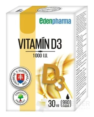 EDENPharma VITAMÍN D3 1000 I.U.