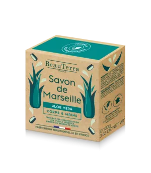 BeauTerra - tradičné marseillské mydlo tuhé Aloe Vera