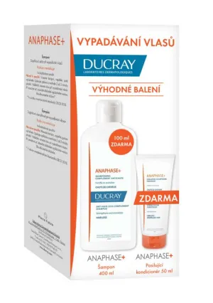 Ducray Anaphase+ šampón 400ml + Anaphase+ posilňujúci kondicionér 50ml