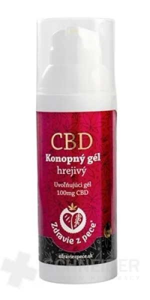 Zdravie z pece CBD Konopný gél hrejivý