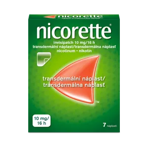 Nicorette invisipatch 10 mg/16 h transder. náplasť