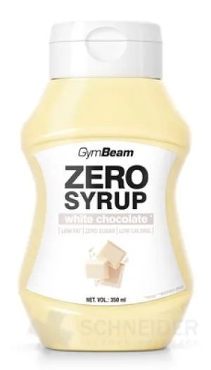 GymBeam ZERO SYRUP white chocolate