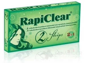 RapiClear Tehotenský test Strips 2v1